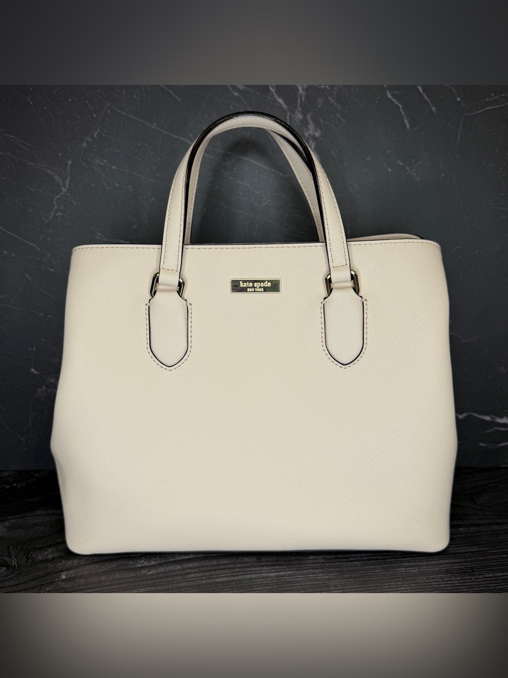 kate spade Cream Leather Satchel
